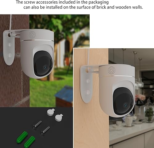 Miniatura 5 de Soporte de pared adhesivo para cámara Eufy Security interior E220 P24, sin taladrar, sin herramientas, instalación sin daños, 2 opciones de