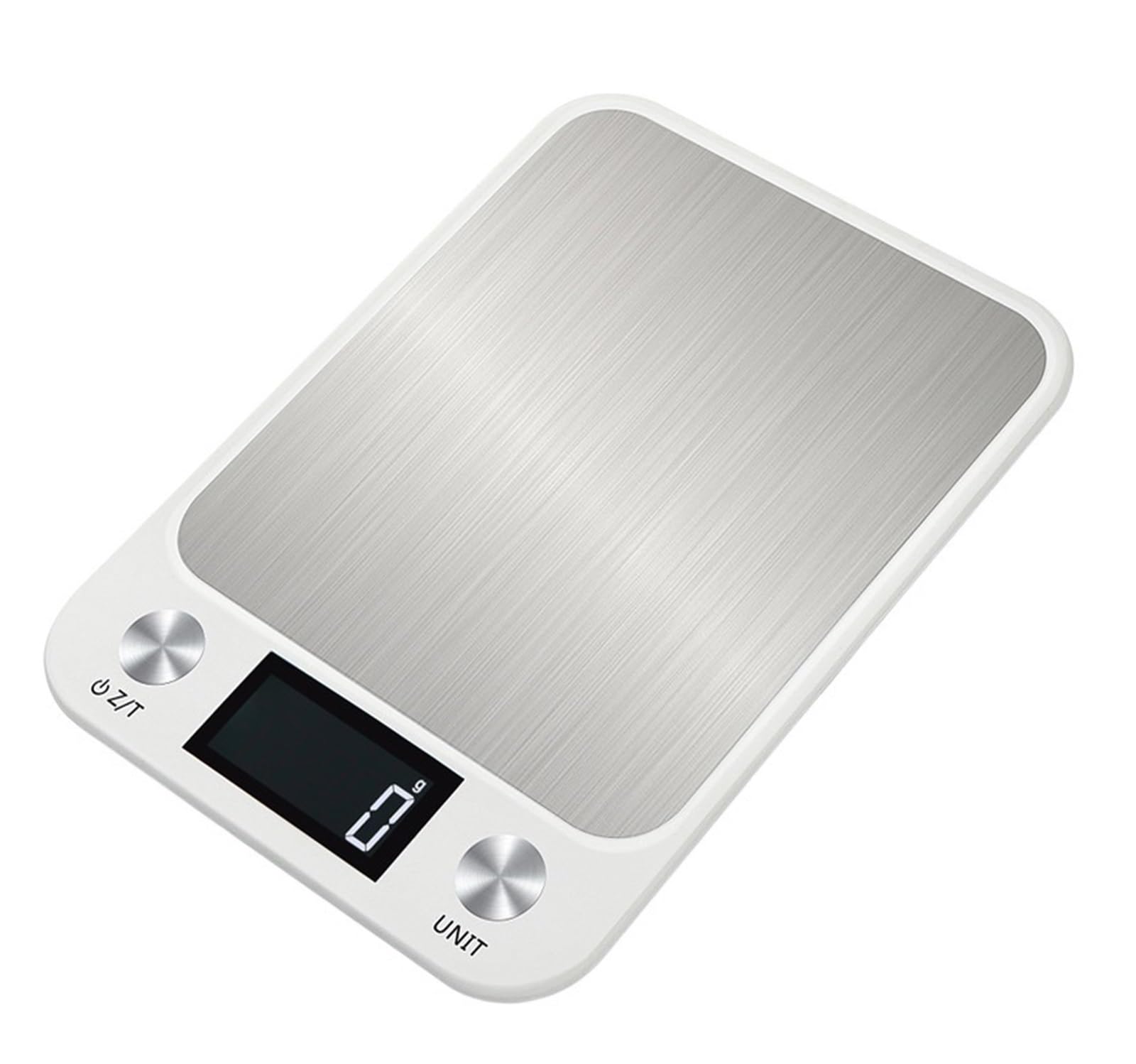 HPTHLY Kitchen Electronic Digital Scales Weighs Food Cooking Baking Coffee Balance Smart Stainless Steel Digital Scale Grams (White B-5Kg)