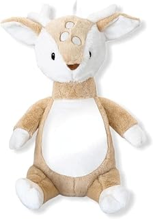 Tan Baby Stat Deer Embroidery Personalized Stuffed Animals, Birth stat stuffed animals, baby arrival gift, Baby shower gift