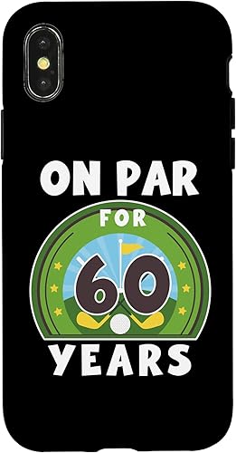 iPhone XXS Birthday Golf On Par 60th Birthday Turning 60 Year Old Bday Case