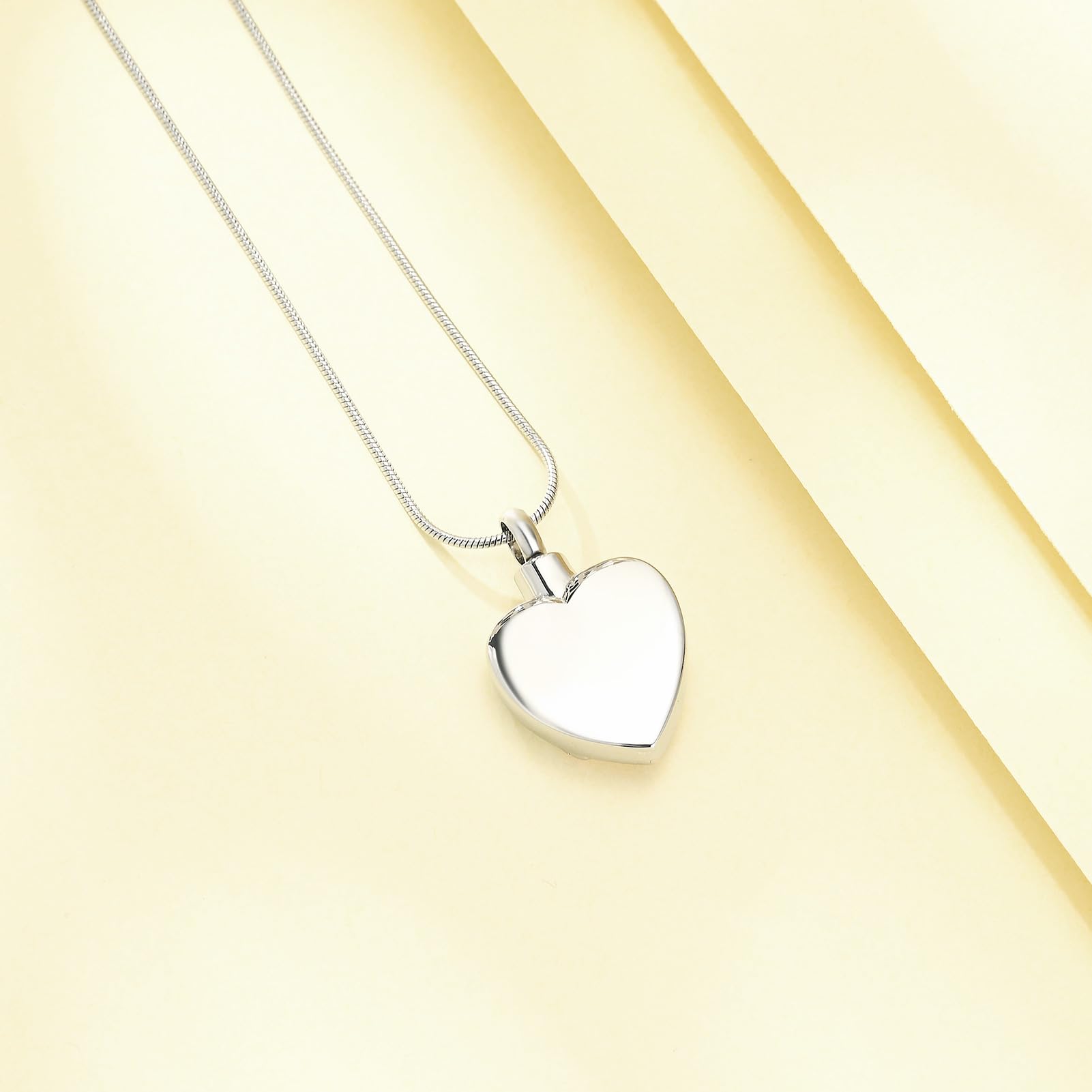 VCCWYQK Sunflower Heart Urn Necklace for Ashes Stainless Steel Daisy Flower Urn Necklace for Ashes Memorial Keepsake Jewelry for Human - Image 4