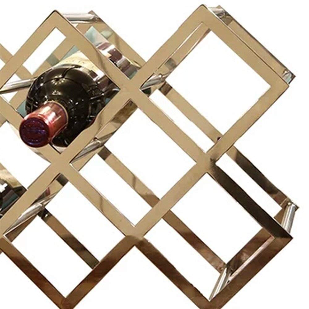 Estanterías Soporte for Vino Estante for Vino de 8 Botellas - Enfriador de Vino for Piso multifunción de Hierro Estantes