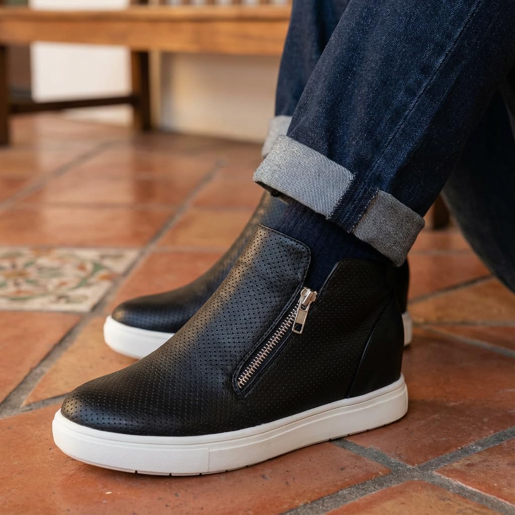 CUSHIONAIRE Women's Hart Hidden Wedge Sneaker +Wide Width Available - Image 9