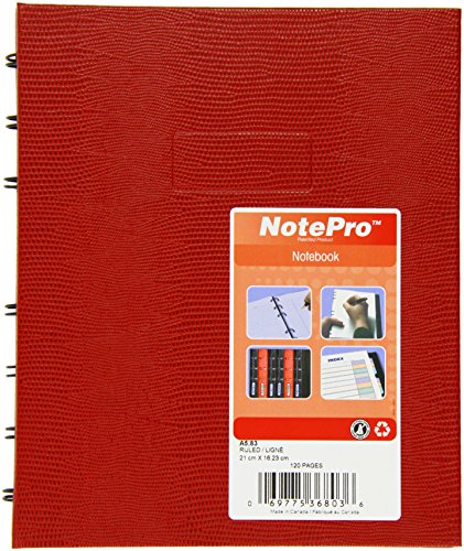 Preisvergleich Produktbild NotePro Notizbuch, A5, nachfüllbar, rot