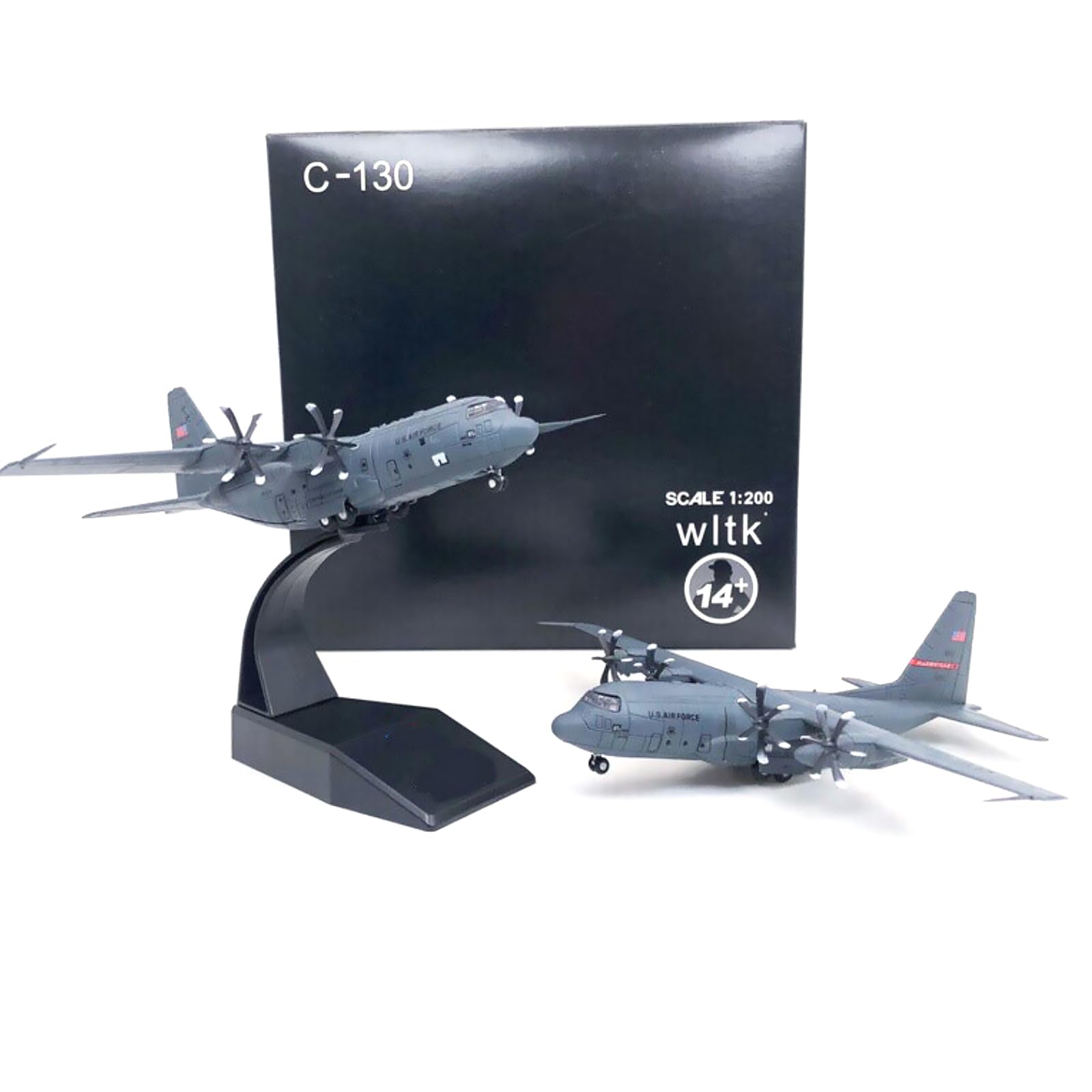 Amazon.co.jp: 1/200スケール US C-130 ハーキュリーズ 輸送機モデル