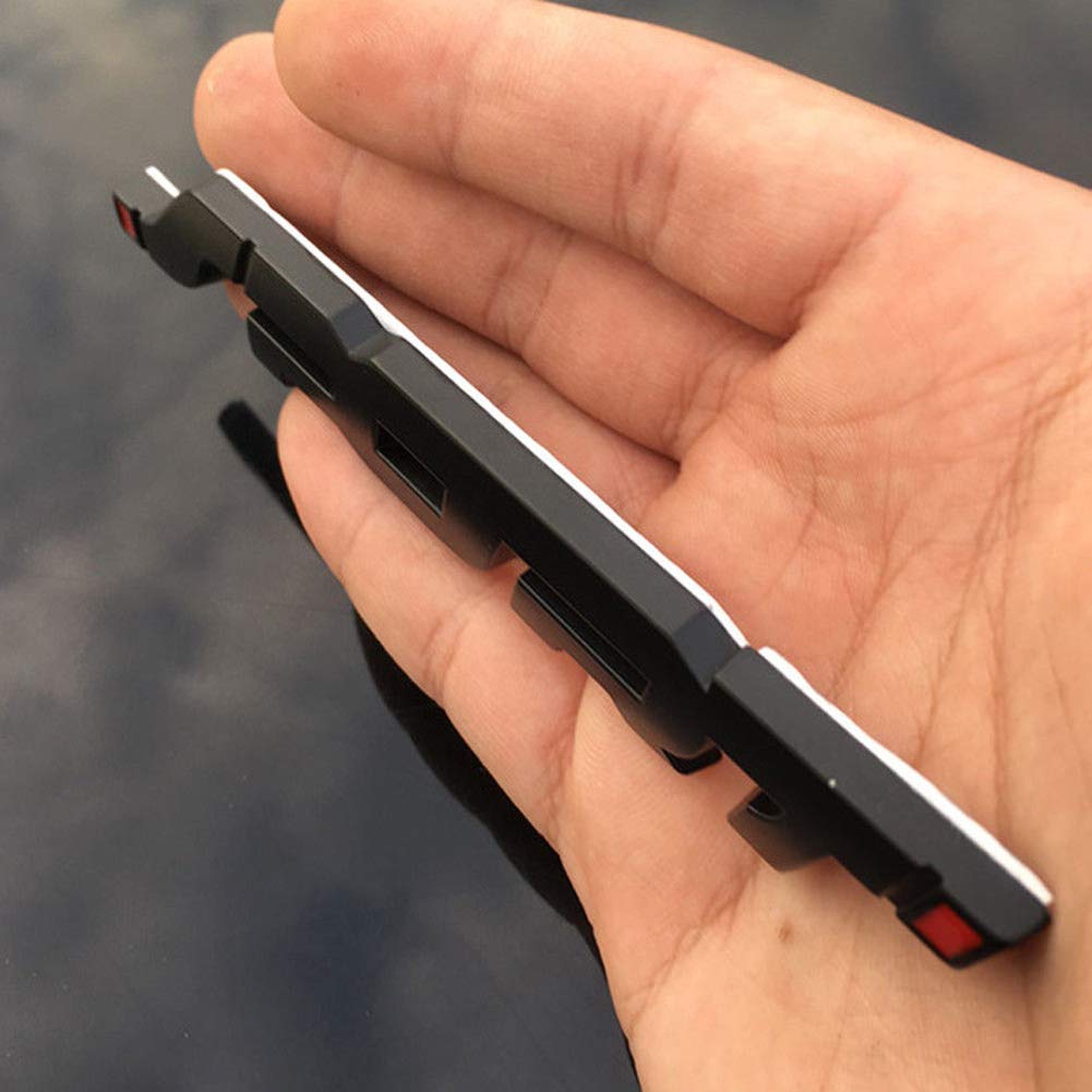 Adesivo Auto Metallico 3D Nero Stile Sportivo - Decorazione Autoadesiva - Foto 7