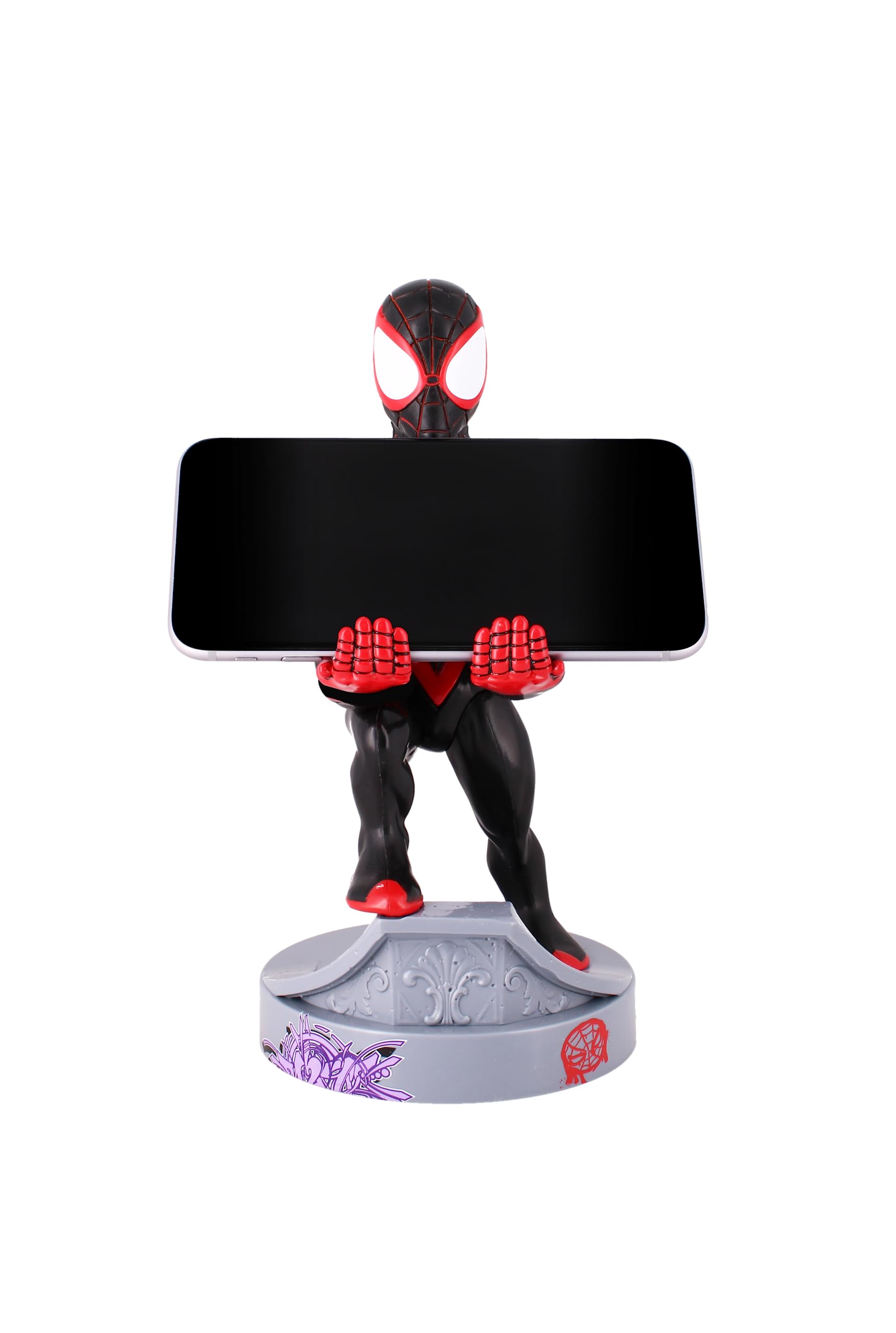 Cableguys Marvel Miles Morales Supporto Controller e Telefono - Porta Cellulare per Xbox, PlayStation, Accessori Gaming per Scrivania