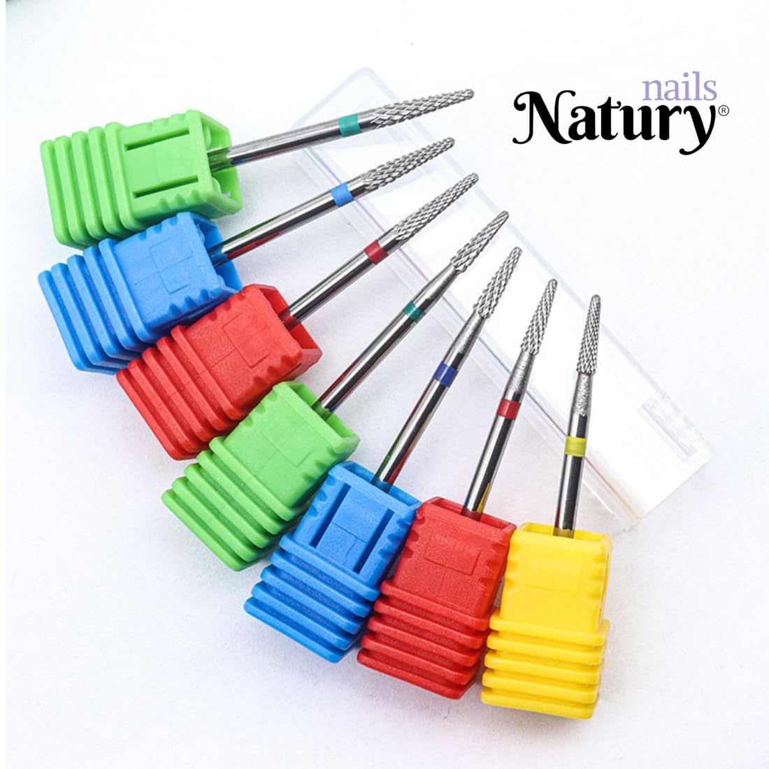 Natury Nails Tungsten Carbide Milling Cutter for Nail Art Manicure Pedicure Nail Polish Acrylic Nail Gel Tip Bit (Medium Grit) - Image 4