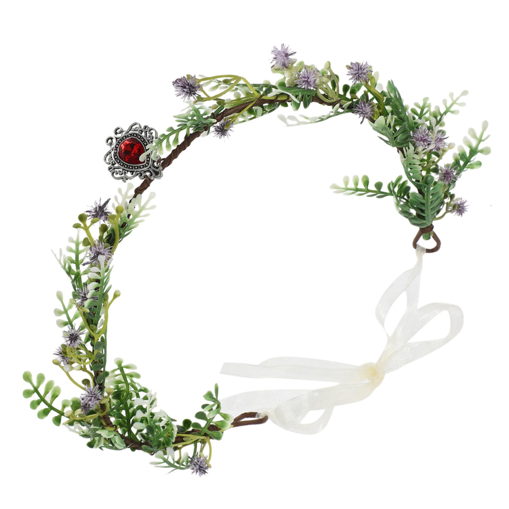 VICASKY 4 Pezzi Decorativa per Fascia Sposa con Fiori Artigianali e Accessorio per Matrimonio Cerchietto per Ragazze e Feste