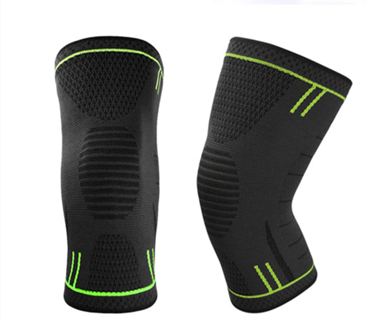Kingbridal Professional Athletics Knee Brace,Knee Compression Sleeve Support for Men Women Knee Pads for Running, Basketball, Volleyball, Weightlifting, Gym, Workout, Sports, ACL, MCL, Meniscus Tear, Arthritis, Joint Pain Relief, Fitness, Injury Recovery, Hiking (Medium, Green)