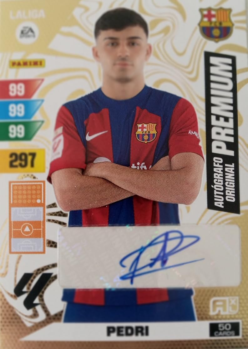 Generic Panini Pedri AUTOGRAFO ORIGINAL PREMIUM Adrenalyn XL 2023-2024 La Liga