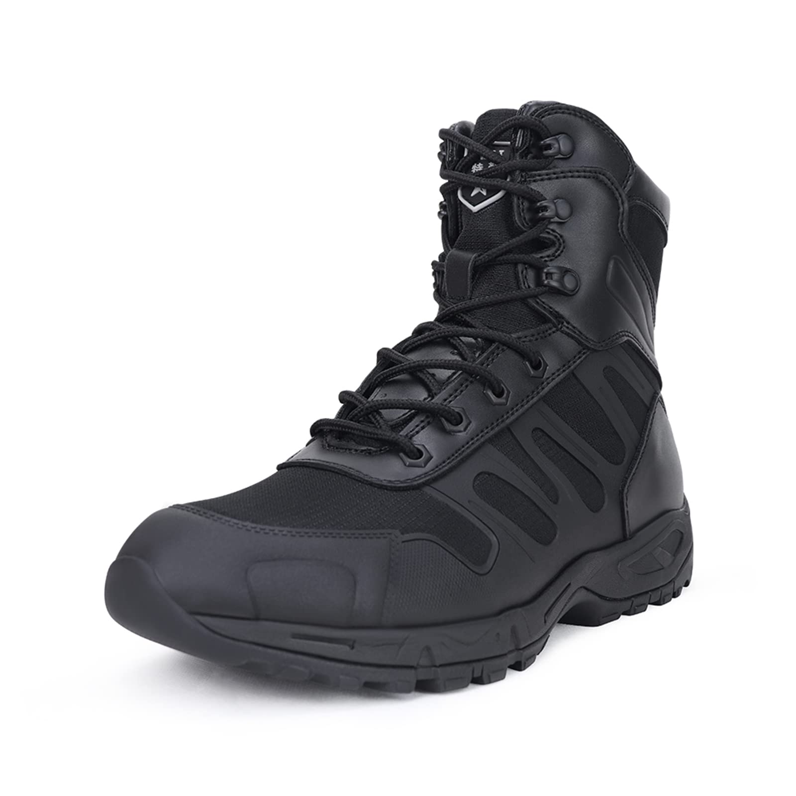 LUDEY Tactical Work Boots For Men, Lightweight Military Combat Boots, Breathable Duty Boots Jungle Boots Desert Boots