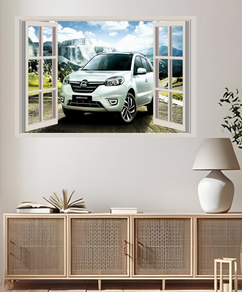 JVERF - JZZA13051 Samsung Qm Neo| Self-Adhesive Open Window Wall Sticker