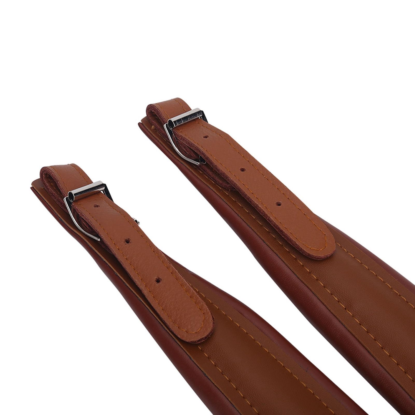 Akkordeon Gurte, Verstellbare PU Leder Akkordeonriemen, Schultergurte Für 16–120 Bass, Musikinstrument-Zubehör (Kaffee)