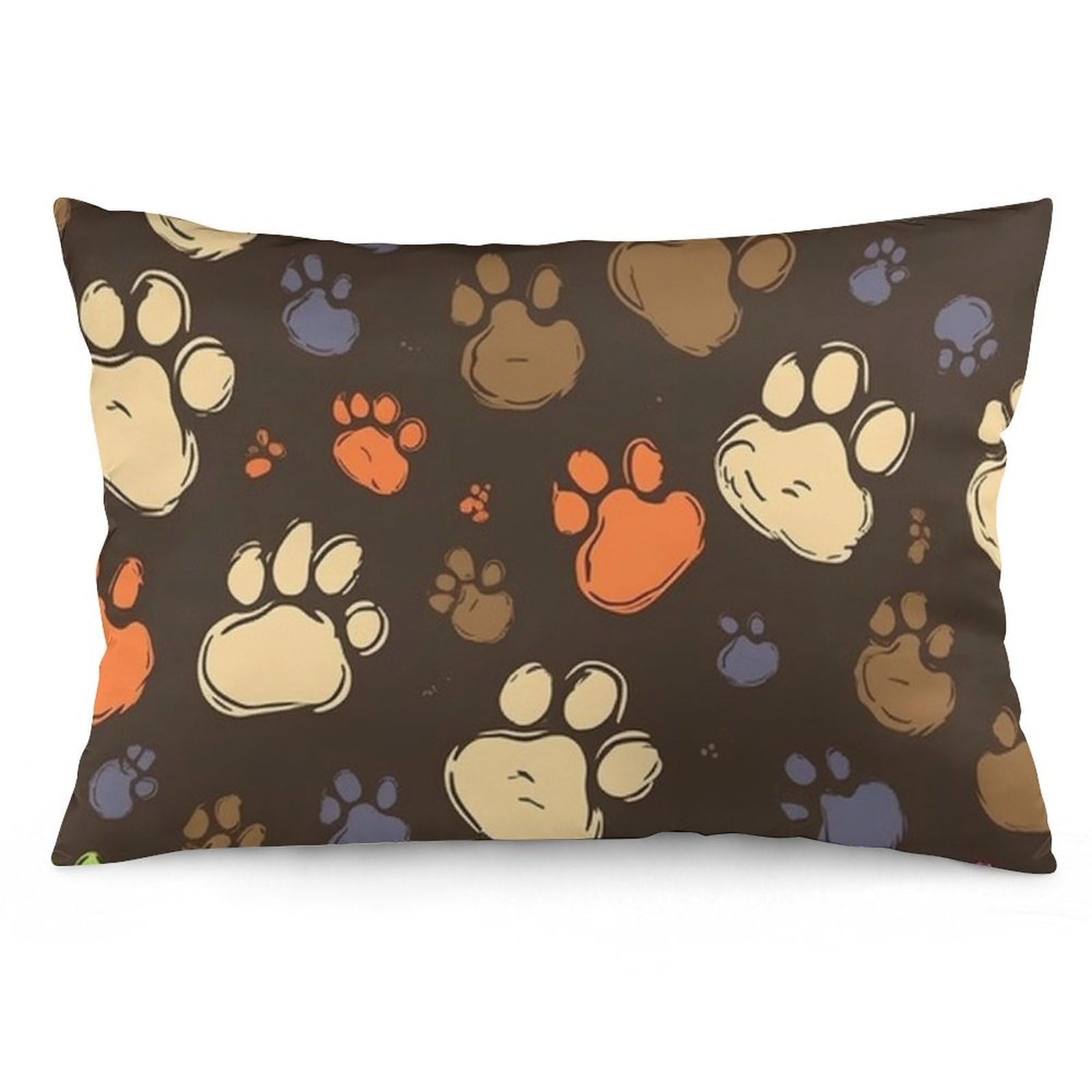 NTVOWPZO 2 Pack Decoration Throw Pillow Covers 12 "x20 Pillowcases Covers Dog Paws Print Pillowcases Modern Farmhouse Home Decor Sofa Cushions Covers for Couch Bed Living Room