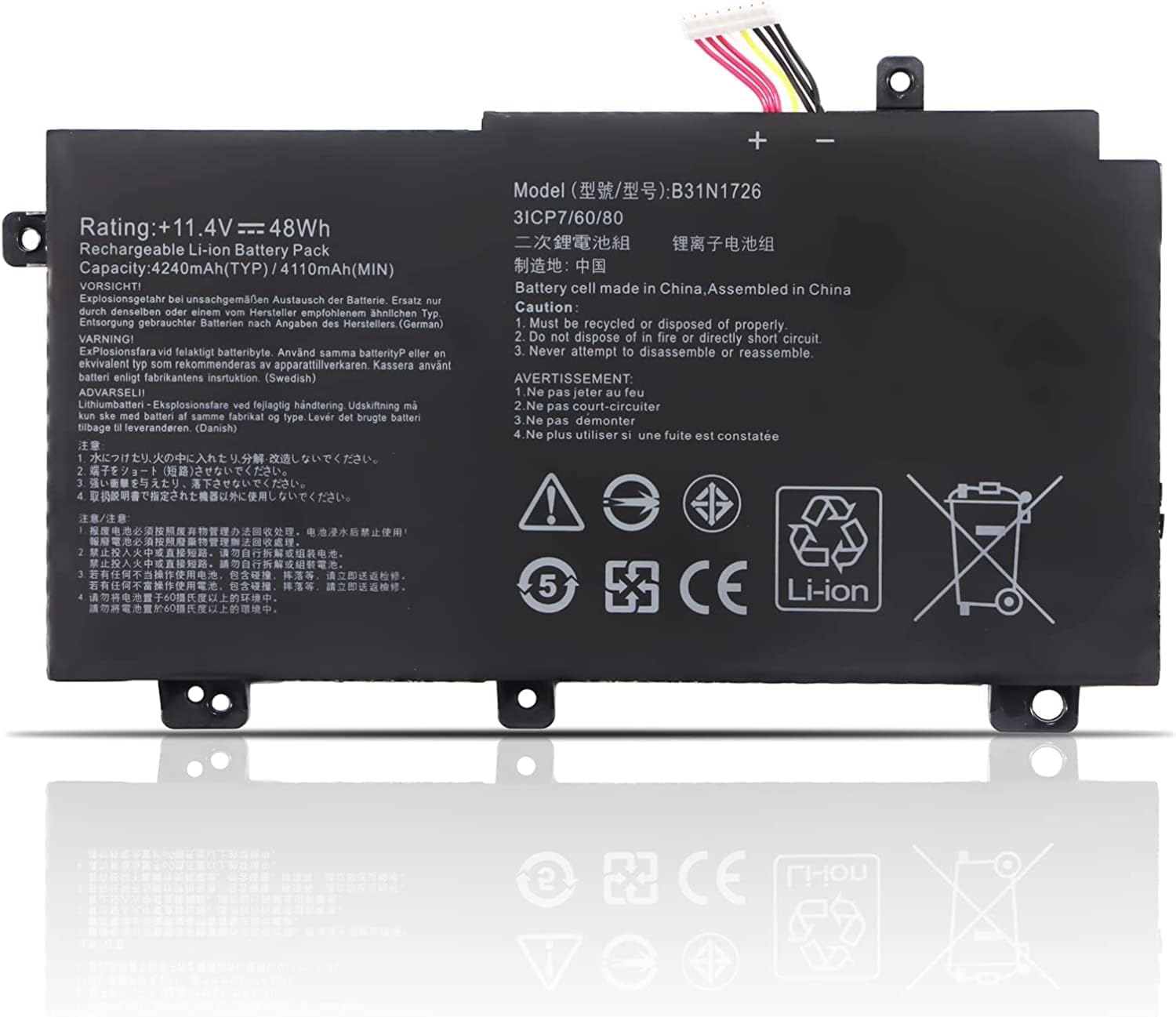 Laptop Battery B31n1726 Laptop Battery For Asus Tuf Gaming Fx504