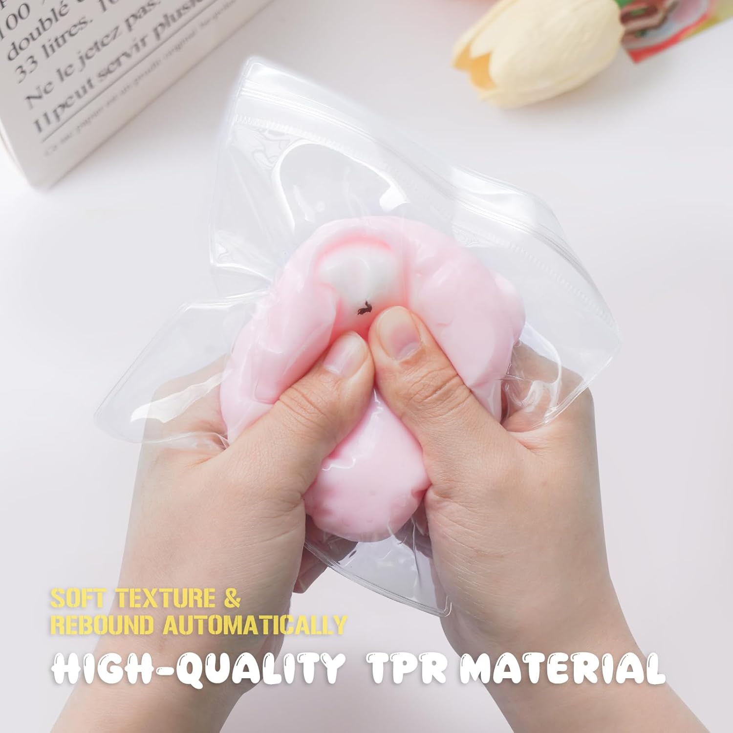 Taba Squishy Toys,Valentines Cat Paw Cute Kawaii Squeeze Toys ,Sticky Squishy Fidget Toys Silicone Squeeze Toy for Stress Relief,Cute Soft Toys,Best Valentines Gift for Anniversary
