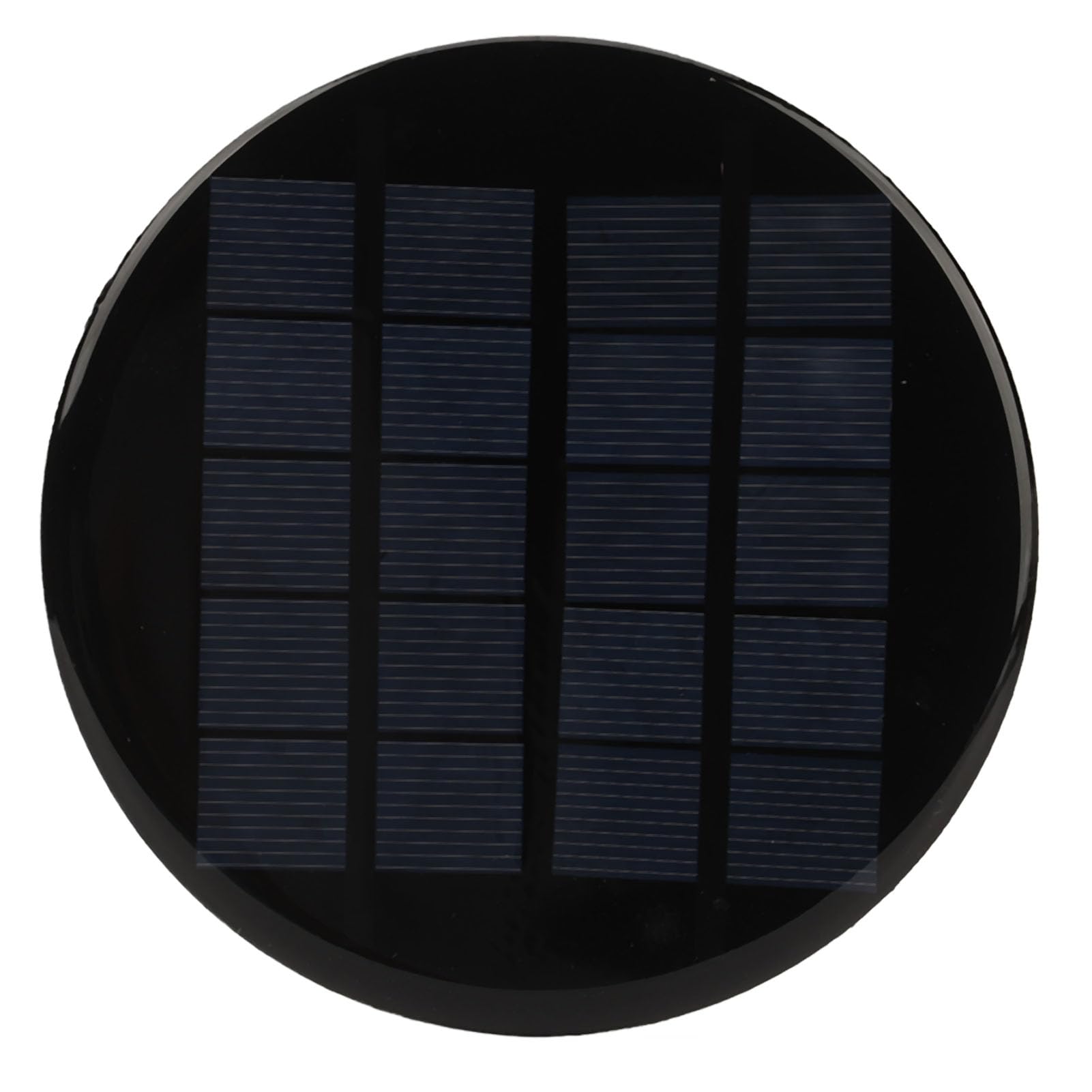 Mini Solarmodul, 1,1W 5V 120mm Rund Kleines Polykristallines Silizium Solarzellen Modul