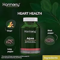 Vista 4 de Arjuna Supreme – Synergized with Triperine - HIghest Potency Maximum Bio-activity Liposomal Dr. Gumman's Harmony Nutraceuticals Herb for