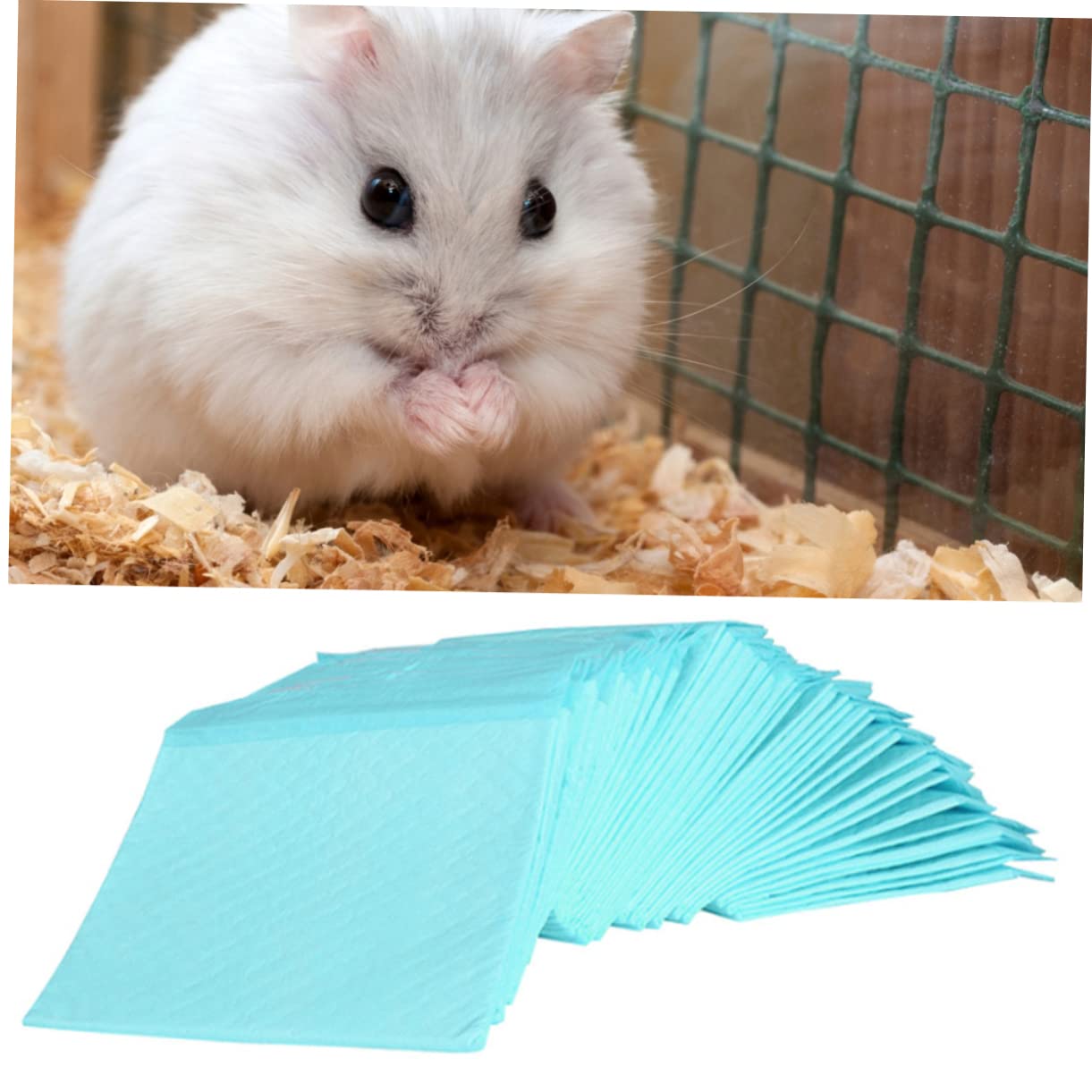 VICASKY Haustier PIPI Pads Größe S 33x45 cm 100 Stück PVC Material Saugfähige Unterlage für Welpen und Kleine Hunde im Haustierkäfig oder Auto Zufällige Farbe