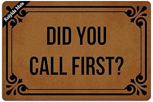 Personalized Do You Call First Entrance Floor Mat