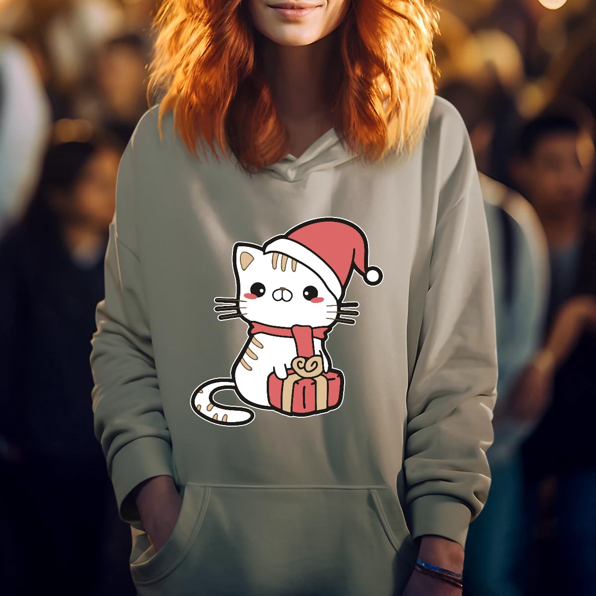 Gatto Natale regalo Natale maglione