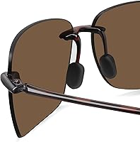 Vista 53 de JULI - Lentes de sol deportivos para hombres y mujeres, marco sin montura Tr90 para correr, pesca, golf, surf, conducción, MJ8009