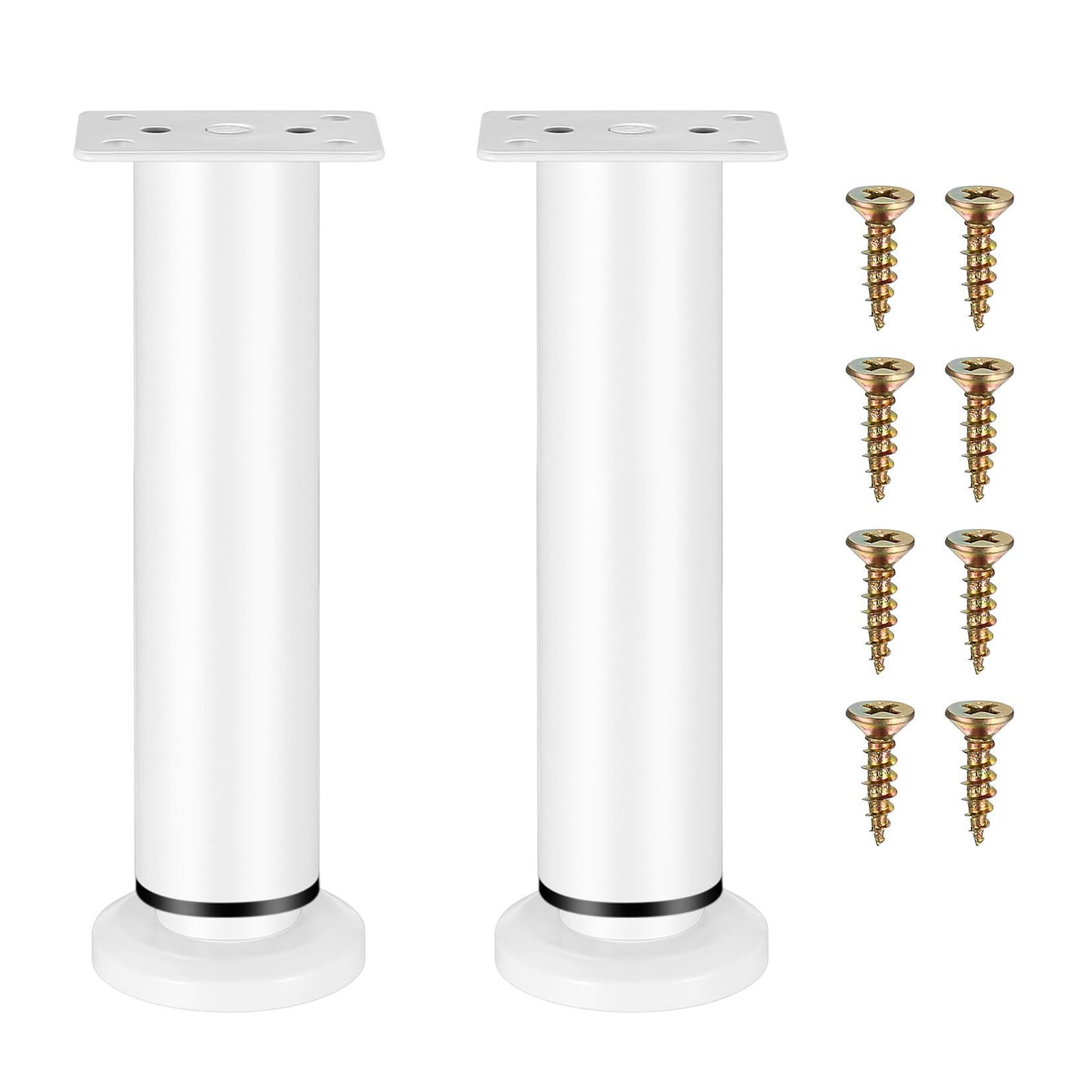 2 x Furniture Feet, Height Adjustable Legs for Tables, Couches, Beds, Dressers, foot for Cabinets