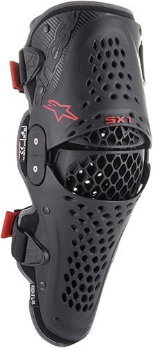 Alpinestars 6506321-13-XXL - Rodillera unisex para adultos, Sx-1 V2, negrorojo, 2X (multicolor, talla única)