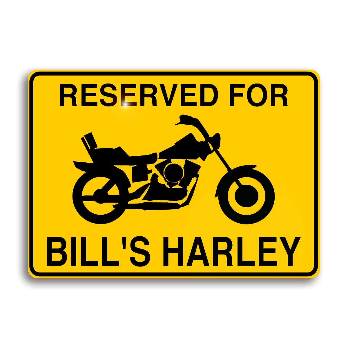 Custom Motorcycle Sign - Personalized Weatherproof Aluminum with Vibrant Vinyl Lettering for Home Decor, Man Caves, Garages - Easy Installation, Durable