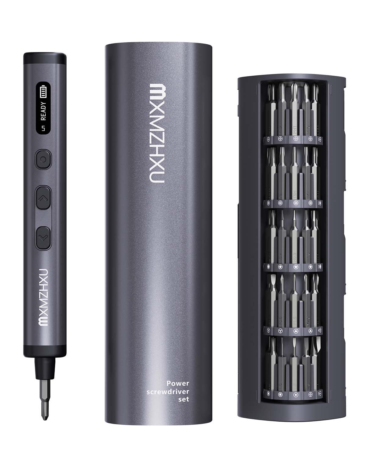 3.7V Mini Electric Screwdriver 78-in-1, Max 0.5N.m, Precision Screwdriver Set with 72 Magnetic Bits, 5/32'' Hex, Magnetic Storage, Repair Tool Kit for Electronics Computer, Phone, Glasses, Watch