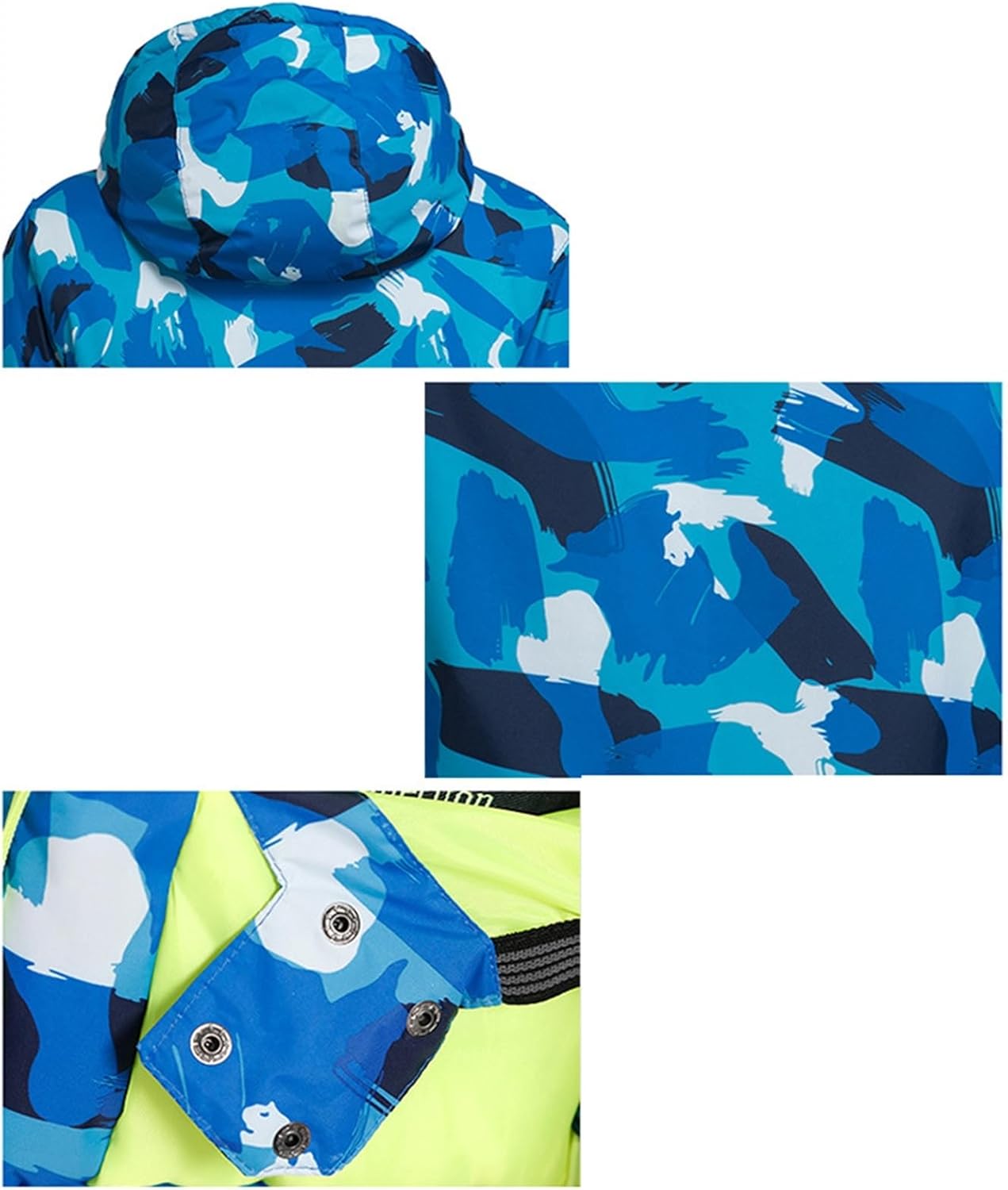 [Taopagii] スキーウェア ジュニア 上下セット フード付き アウトドアジャケット 裏起毛 スノーボードウエア スキー用 パ