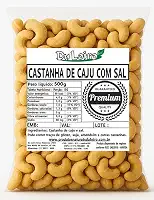 Castanha de Caju Torrada Inteira Com Sal – W1 Premium (500g)