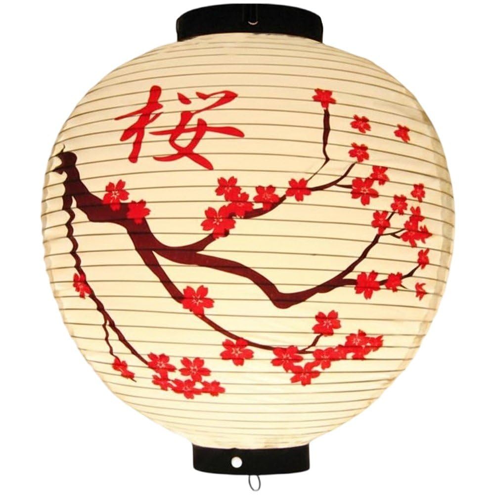 Ppmter Japanese Lantern Traditional Decorative Waterproof Pvc Hanging Lantern for Indoor Outdoor Home Sushi Bar Restaurant Decoration
