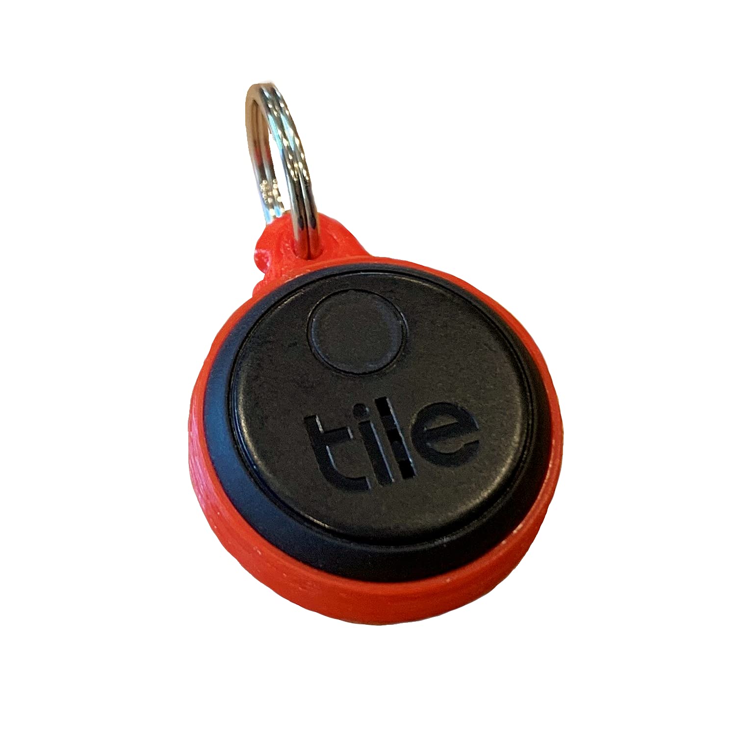 Case for Tile Sticker - find your keys, pets, cat, dog, rigid, strong, reliable, made in the USA (Red, 1-Pack 2020 Version)