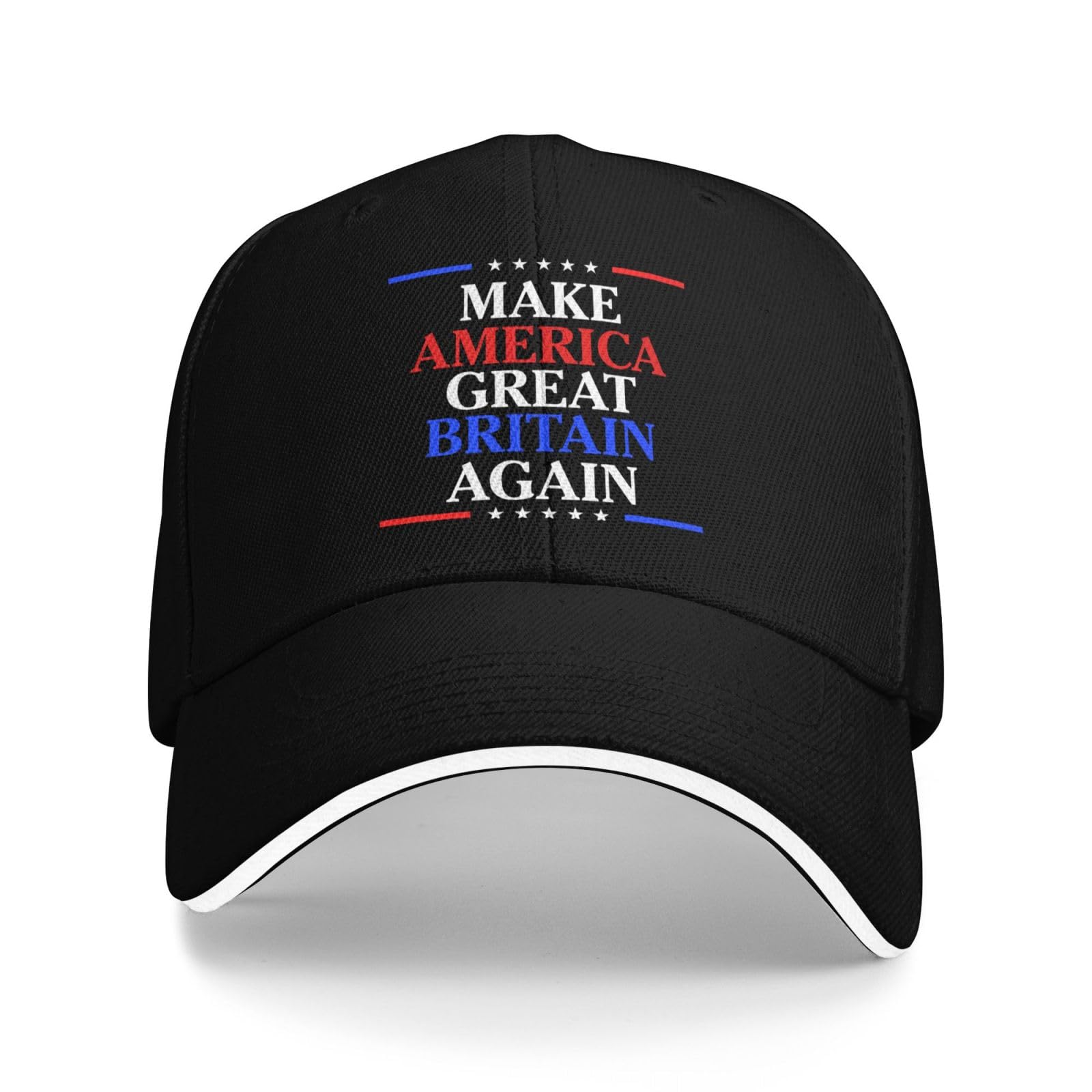 Iubbki Unisex Black Make America Great Britain Again Hat Casual Trucker Hats Baseball Cap For Men Women