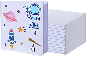 12 Pack 5x5 inch Hardcover Blank Books Unlined Page for Kids, Foster...