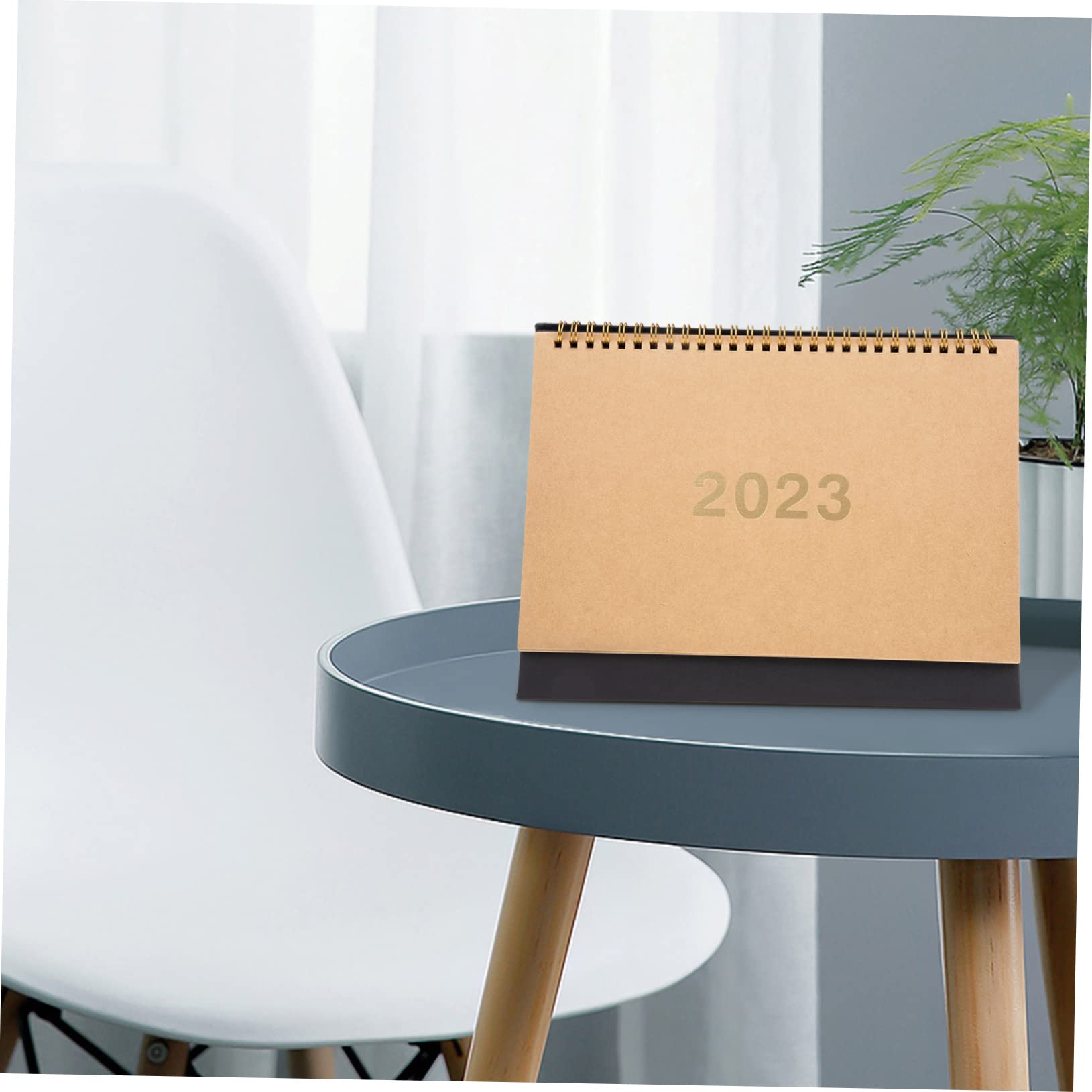 Tofficu 3pezzi Calendario Da Scrivania Cartone Kraft Con Design Elegante e Funzionale Per Ufficio e Casa Pianificatore Mensile Pratico e Decorativo