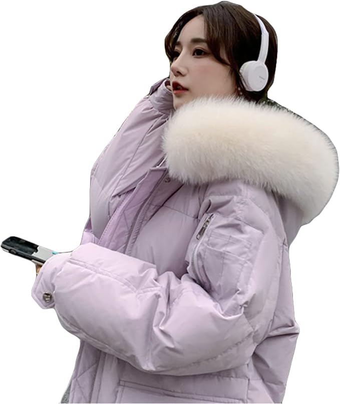 Amazon 中綿 ダウンコート レディース ロング丈 ダウン 立て襟コート コート 秋冬 ダウンジャケット 森ガール 可愛い フード付き ファスナー 無地 ファー付き アウター 厚手 防寒着 定番 きれいめ 細身 暖か 保温 女性用 冬物 コート ジャケット 通販