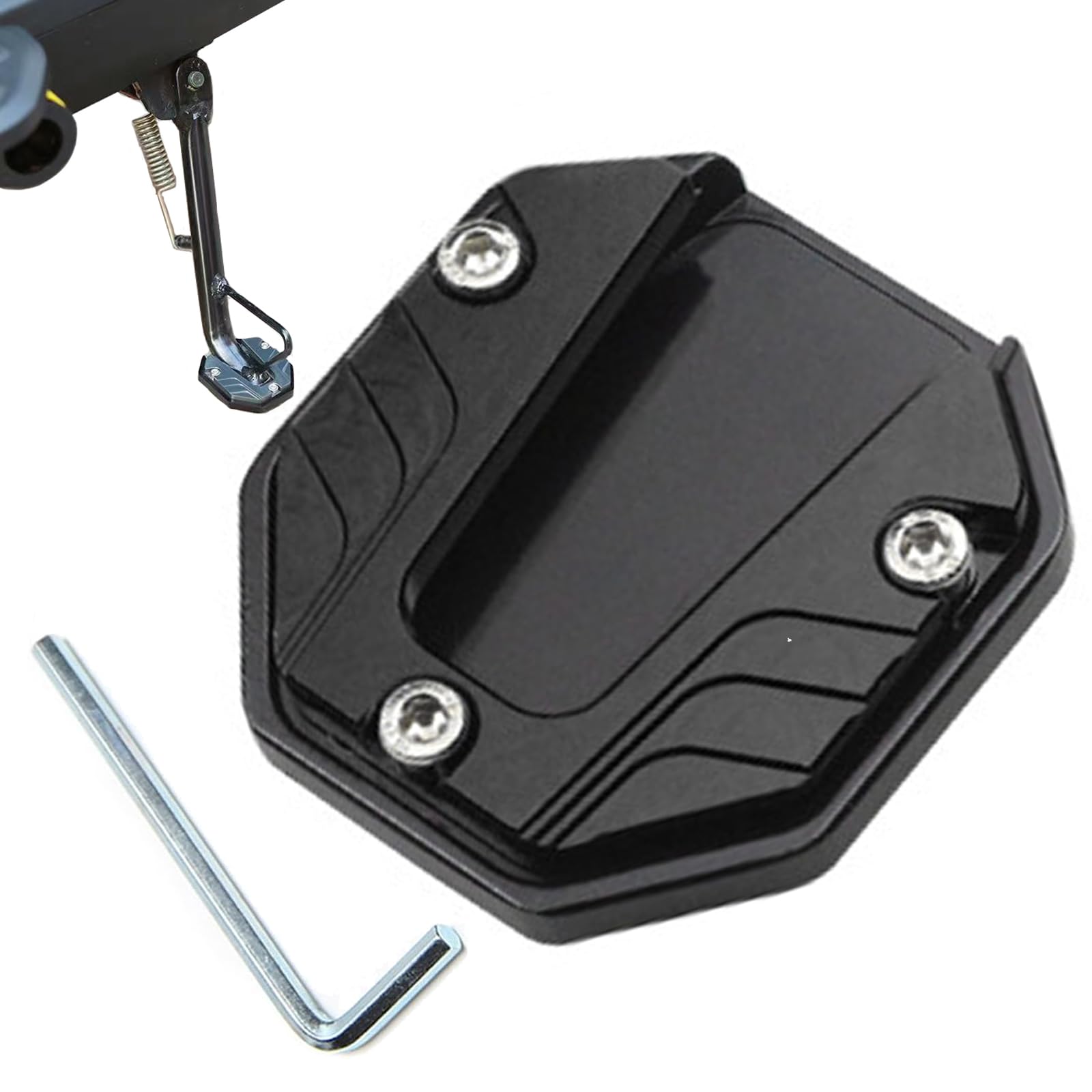 Piastra Supporto Cavalletto Moto In Lega Alluminio - Estensione Universale Per Parcheggio Sicuro