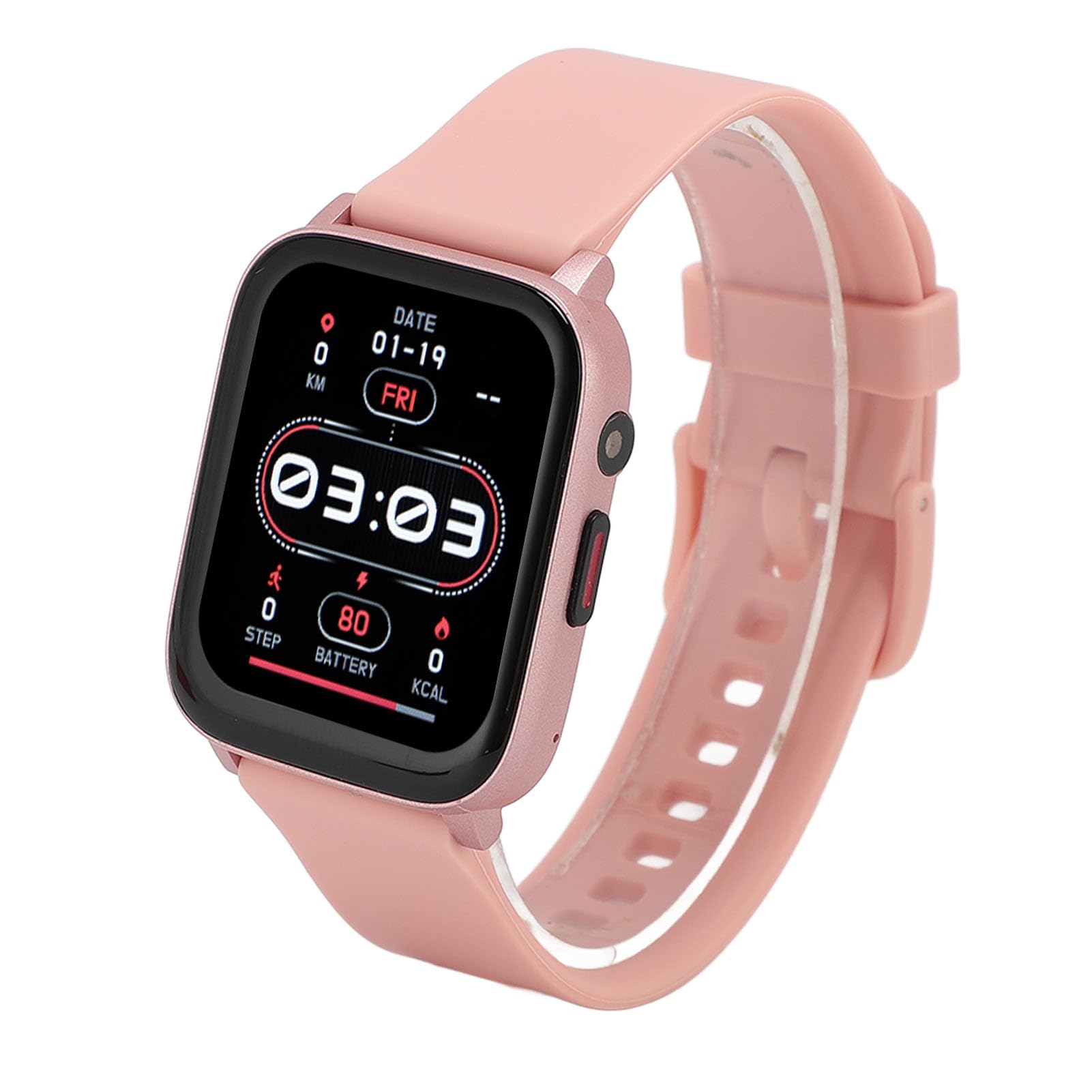 Smart Watch Fitness Tracker IP68 Touchscreen HD 1,83 pollici con oltre 100 modalità sportive Chiamata Bluetooth Torcia Musica per uomo Donna Sport all'aria aperta PC ABS (Rosa)