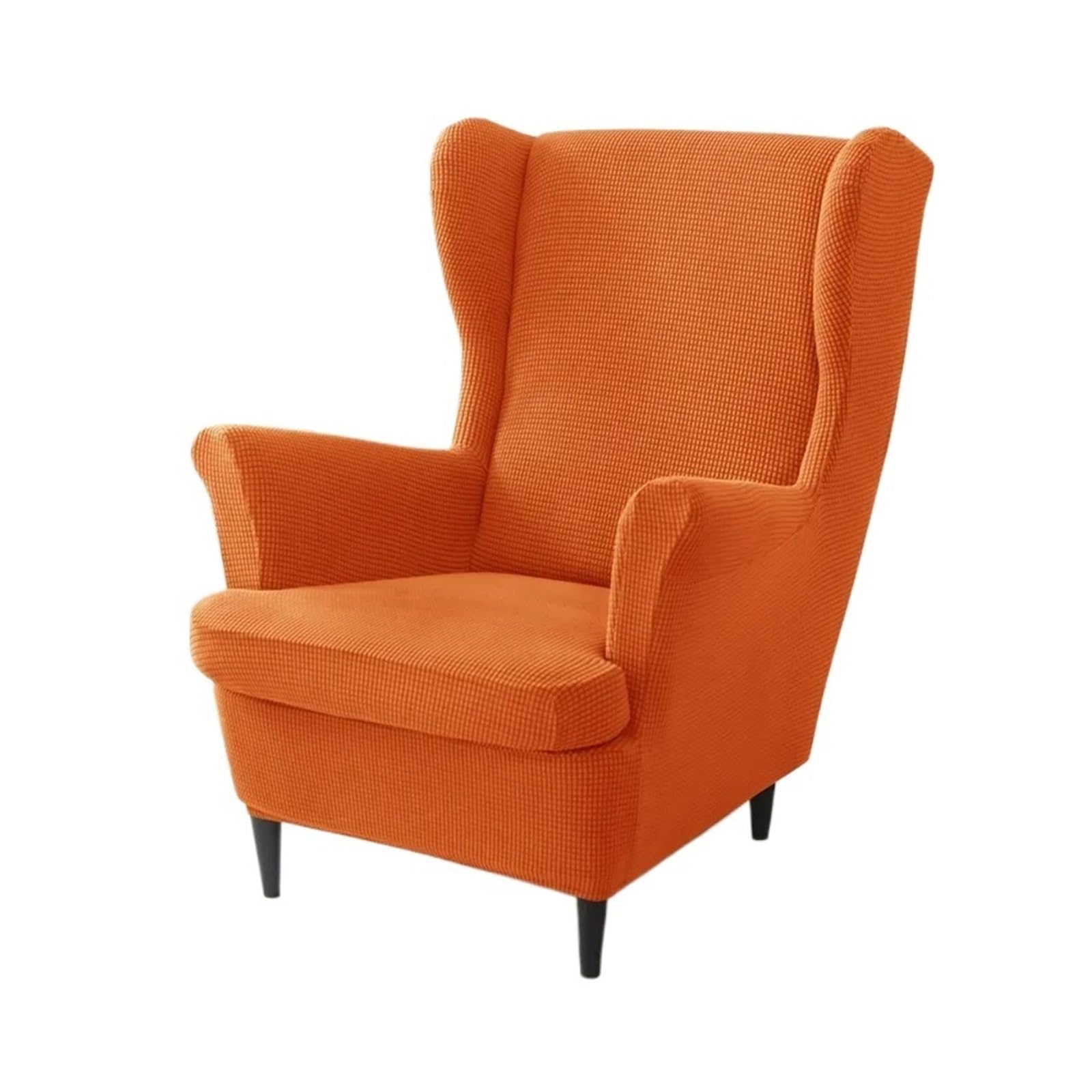 GCYEIDMA Wing Chair Slipcover Wing Chair Cover Stretch Wingback Armchair Covers Solid Color Relax Sofa Slipcovers with Seat Cushion(A10 Wingchair Cover)