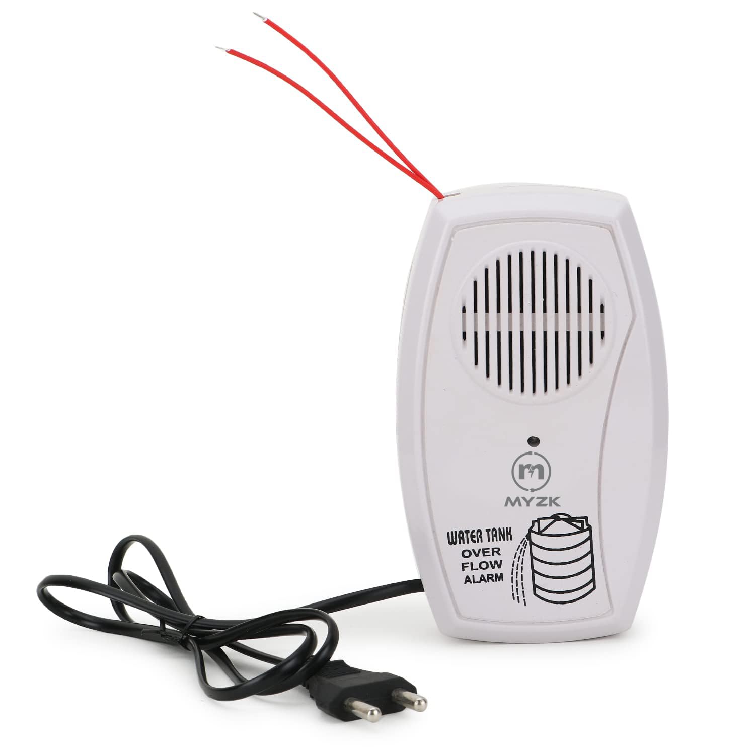 MYZK Water Tank Alarm, Overflow Control Bell, 220V AC Powered, Loud Human Voice in Two Languages, 5M Connecting Wire, 100% Shockproof ABS Plastic, White (WTA-5mtr) (B0D97SFXSN) Amazon Price History, Amazon Price Tracker