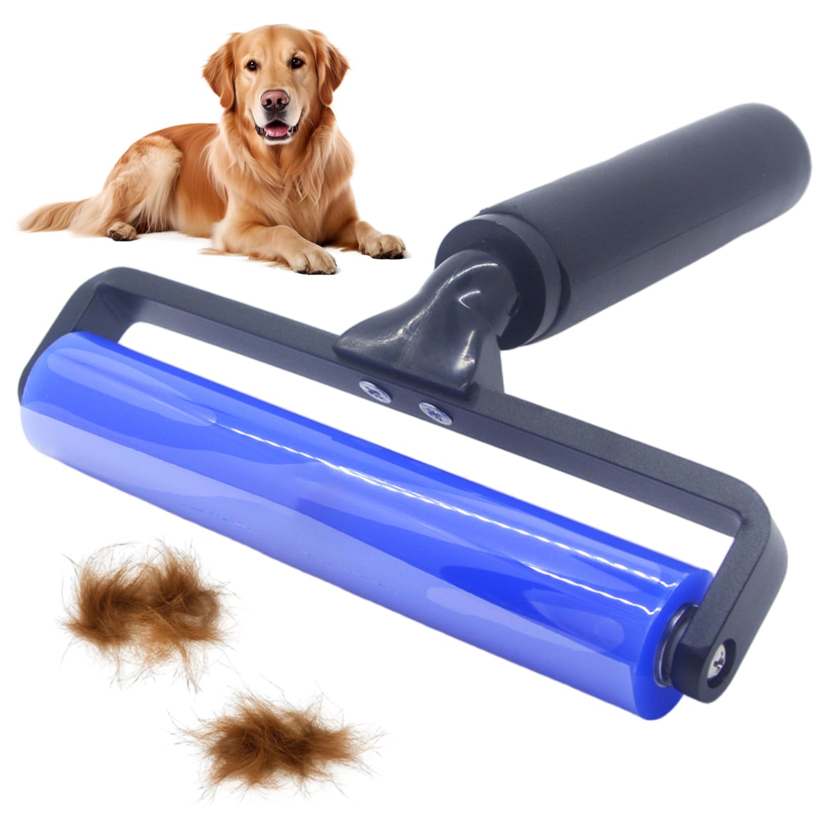 Rouleau à peluches silicone extra collant : brosse lavable poils animaux lit