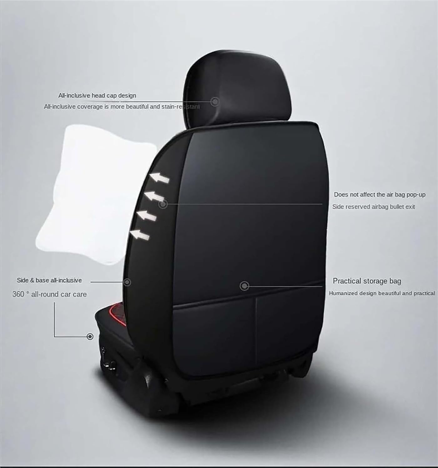 Funda Asiento Coche para LanRo-ver Range Rover Evoque/Range Rover Evoque Van/Range Rover Sport/Range Rover Velar, Funda Asiento Coche Protectores Accesorios Impermeables Transpirable Interior Coche