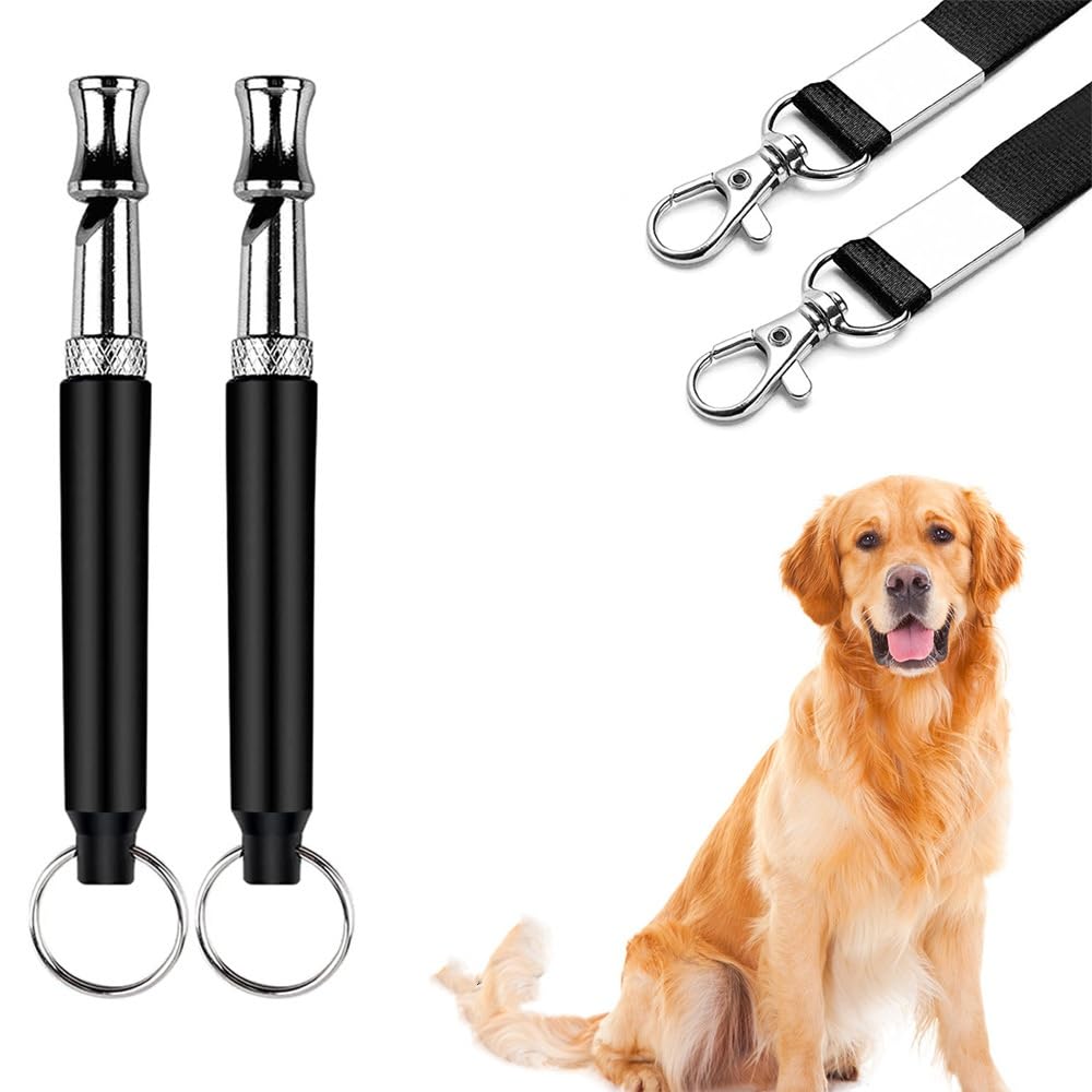 Holdly 2 Pcs Dog Whistle,Dog Whistle to Stop Barking Neighbors Dog