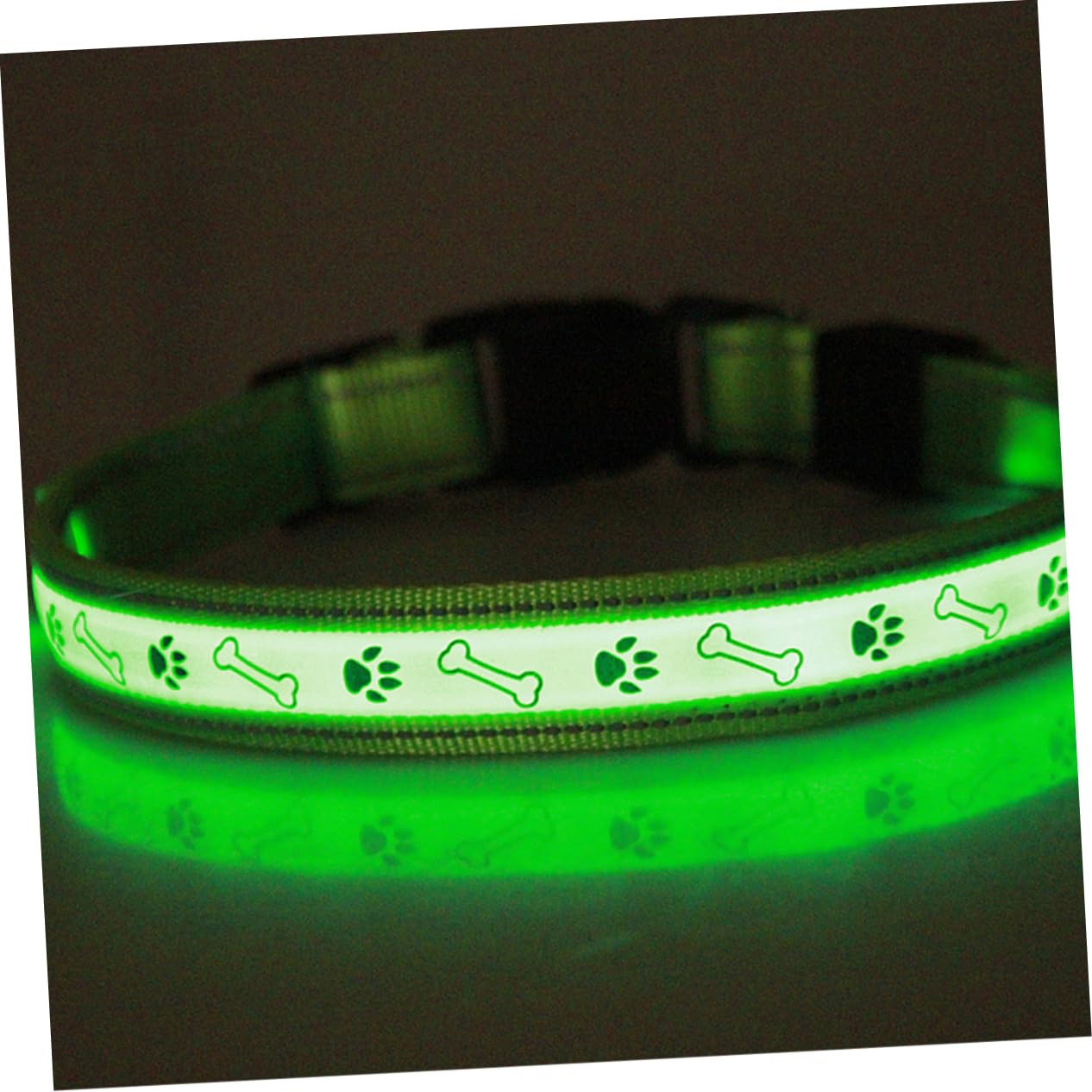 Sosoport 2stücke Haustierhalsband Mit Aufladbarem Akku Leuchtendes Verstellbares Hundehalsband Für Optimale Sichtbarkeit Bei Nacht Für Beim Spaziergang Und Camping