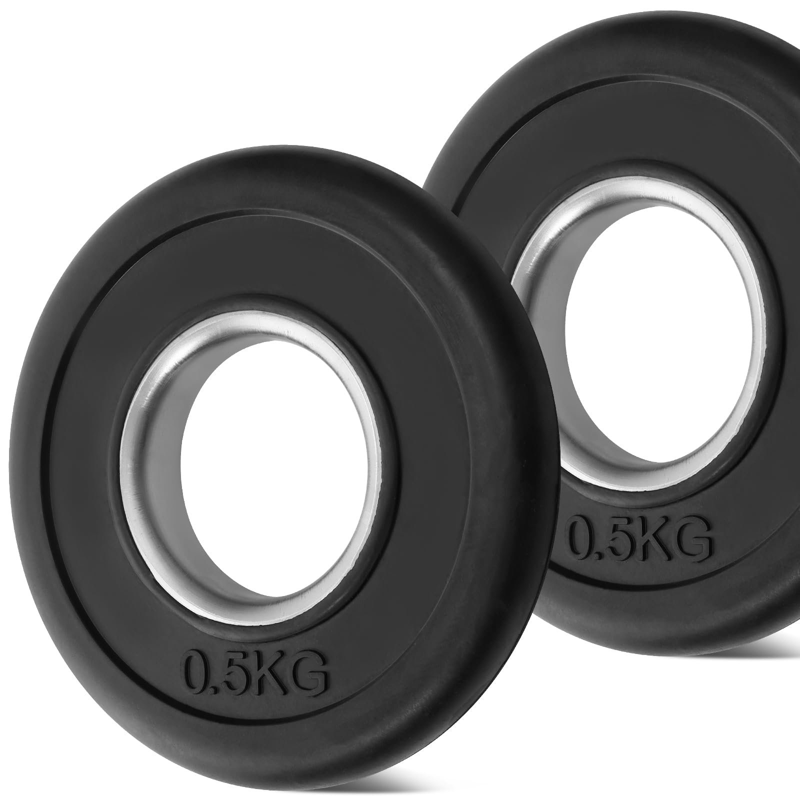 KK Weight Plates Cast Iron Barbell Weight Set – 2’’ Hole Weight Plate Set For Women & Men - Non- Slip, Durable & Long-Lasting Olympic Weight Plates