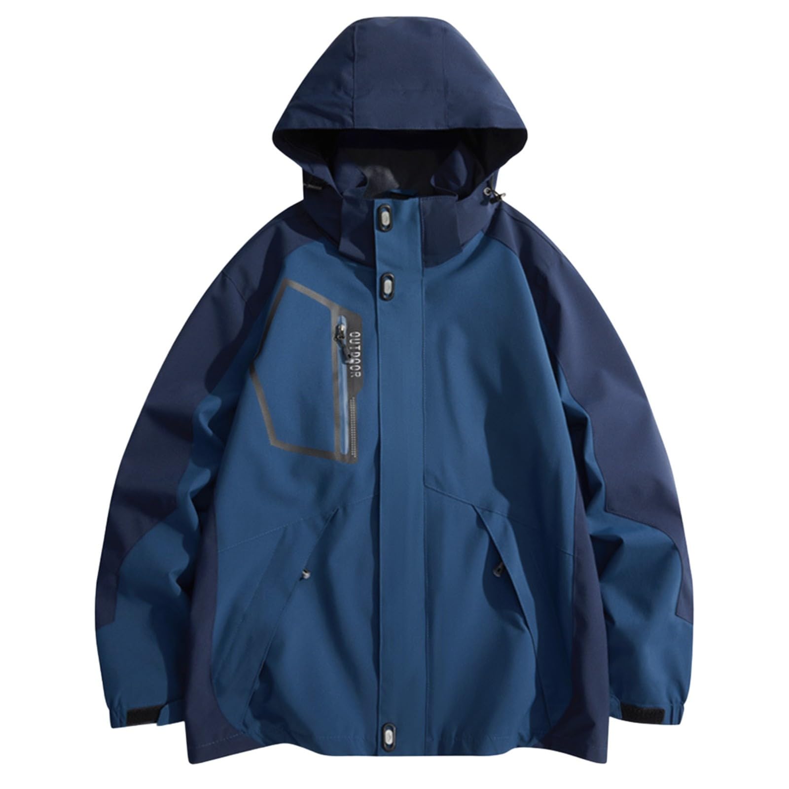 Giacca a vento da uomo in softshell impermeabile con cerniera