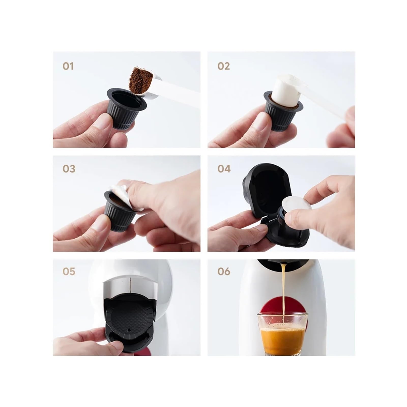 Adaptador de cápsula de café, Compatible con Dolce,